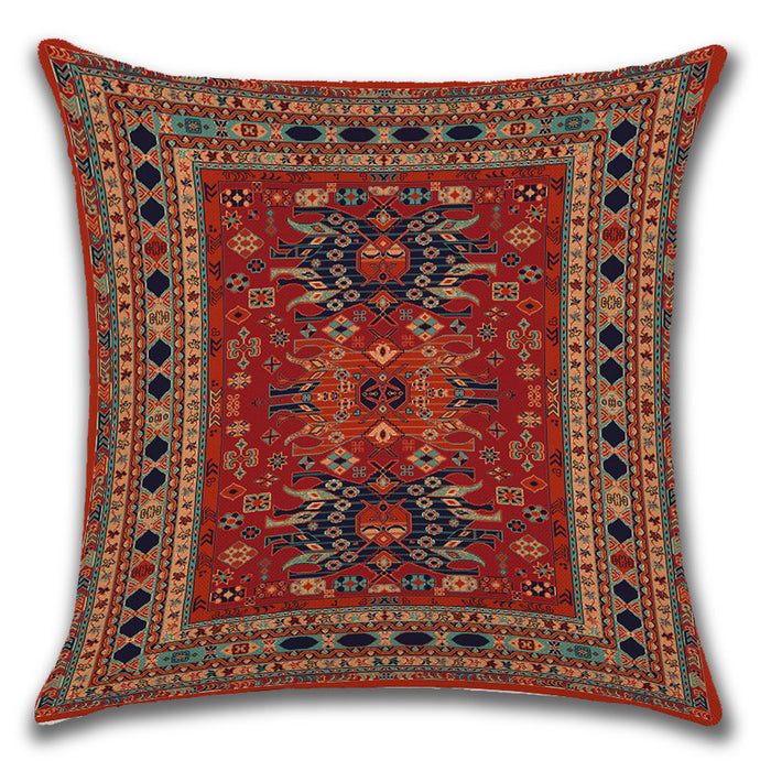 Persian Turkish Ethnic Linen Cushion Pillowcase