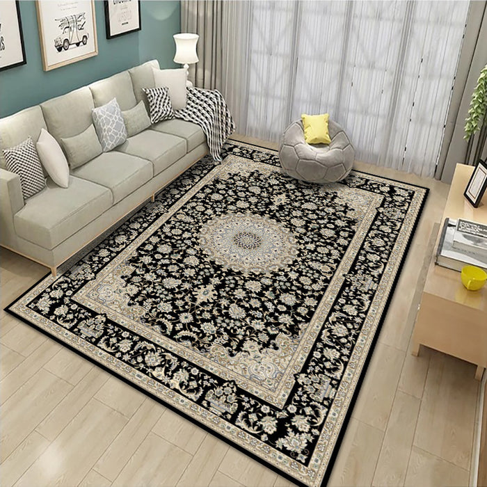 Bohemian Living Room Retro Carpet Elegant Coffee Table Cushion Sofa Blanket Home Entrance Doormat