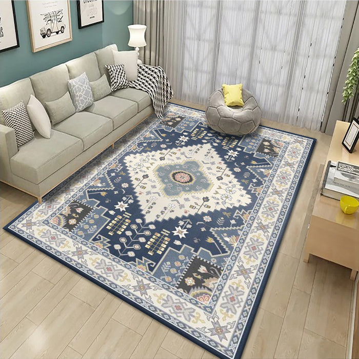 Bohemian Living Room Retro Carpet Elegant Coffee Table Cushion Sofa Blanket Home Entrance Doormat